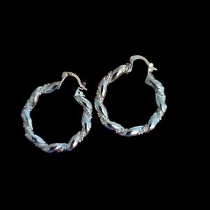 Sterling Silver 925 Hoop Earrings